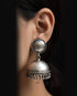 Plain Silver Jhumka